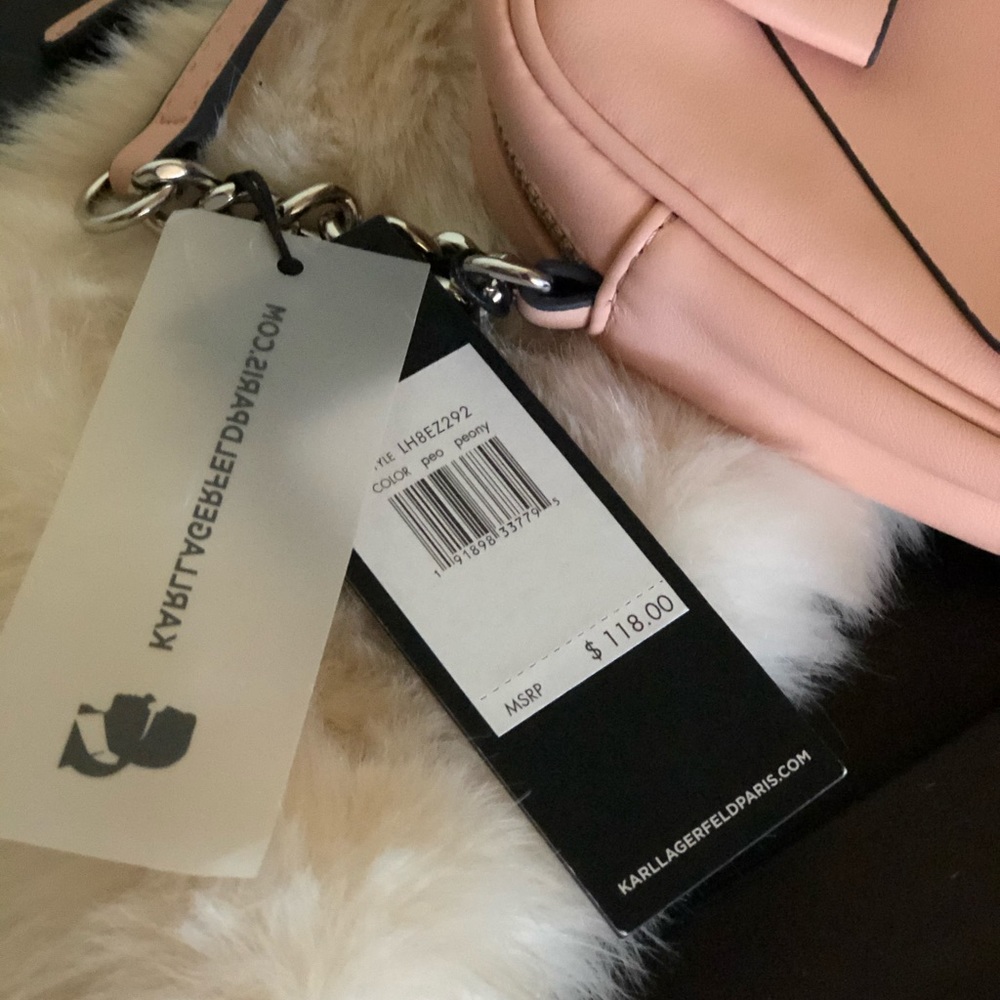 Karl Lagerfeld Pink Crossbody Purse - Picture 6 of 8